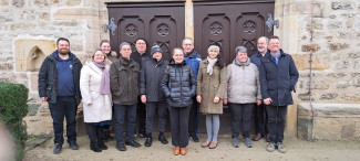 Geistliche aus dem Evang.-Luth. Dekanat Weißenburg üben sich im Augustinerkloster in Erfurt 