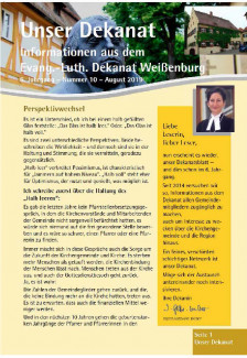 Titel 10. Dekanatsblatt