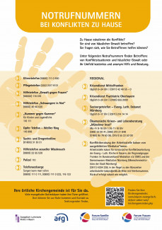 Flyer Stopp häusliche Gewalt