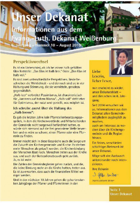 Dekanatsblatt Februar 2020 Titelseite