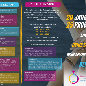 Jahresflyer 2025 Dekanatsjugend Weißenburg (Seite 1)