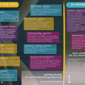 Jahresflyer 2025 Dekanatsjugend Weißenburg (Seite 2)